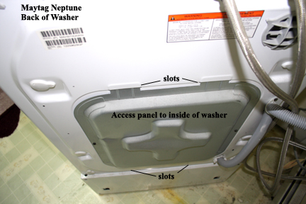 How do you remove the drawer in a Maytag washer pedestal?